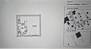 studio à la vente -   49150  BAUGE EN ANJOU, surface 27 m2 vente studio - UBI479918642